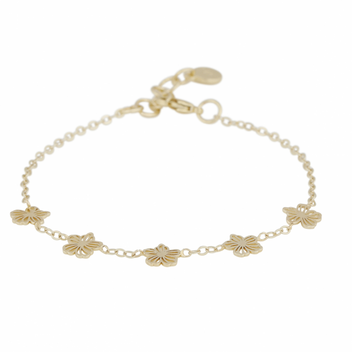 Flora daisy Bracelet Gold i gruppen Armbånd / Gullarmbånd hos SCANDINAVIAN JEWELRY DESIGN (1400-3200-257)