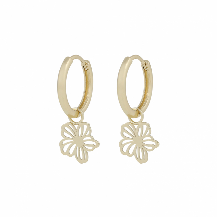 Flora daisy pendant ring Earrings i gruppen Øredobber / Gulløredobber hos SCANDINAVIAN JEWELRY DESIGN (1400-6700-257)