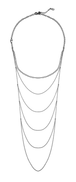 CU draped Halskjede black 90 cm i gruppen Halskjede / Sølvkjede hos SCANDINAVIAN JEWELRY DESIGN (1421240009)