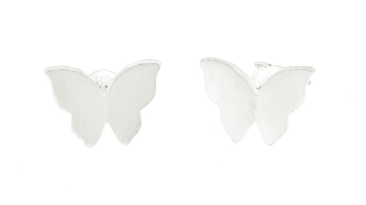 Butterfly Øreringer Sølv i gruppen Øredobber / Sølvøredobber hos SCANDINAVIAN JEWELRY DESIGN (1421410004)