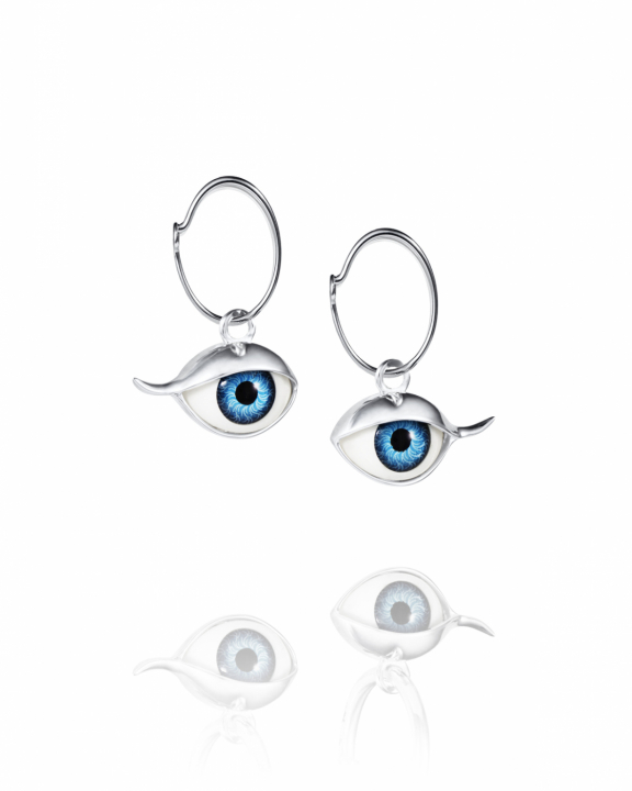 Eyes Eyes Baby Hoops Sølv i gruppen Øredobber / Sølvøredobber hos SCANDINAVIAN JEWELRY DESIGN (15-100-02152-0000)