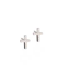 NT Brilliance Cross 8 mm, Crystal i gruppen Øredobber / Sølvøredobber hos SCANDINAVIAN JEWELRY DESIGN (15-12171-01)