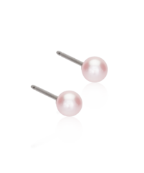 NT Pearl 4 mm, Light rose i gruppen Øredobber / Perleøredobber hos SCANDINAVIAN JEWELRY DESIGN (15-1231-64)