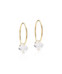 GT Ear Ring 14 mm, Bicone 6 mm, Crystal i gruppen Øredobber / Gulløredobber hos SCANDINAVIAN JEWELRY DESIGN (15-1347-01)