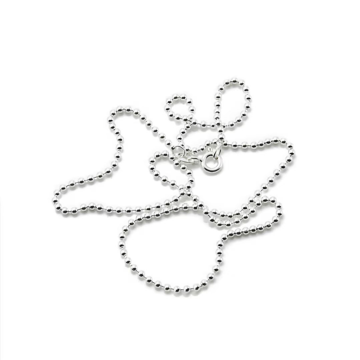 Bead Chain 2 mm Halskjede Sølv 40 cm i gruppen Efva Attling Back Week / Efva Attling Black Week - 20% hos SCANDINAVIAN JEWELRY DESIGN (16-100-00783-0040)