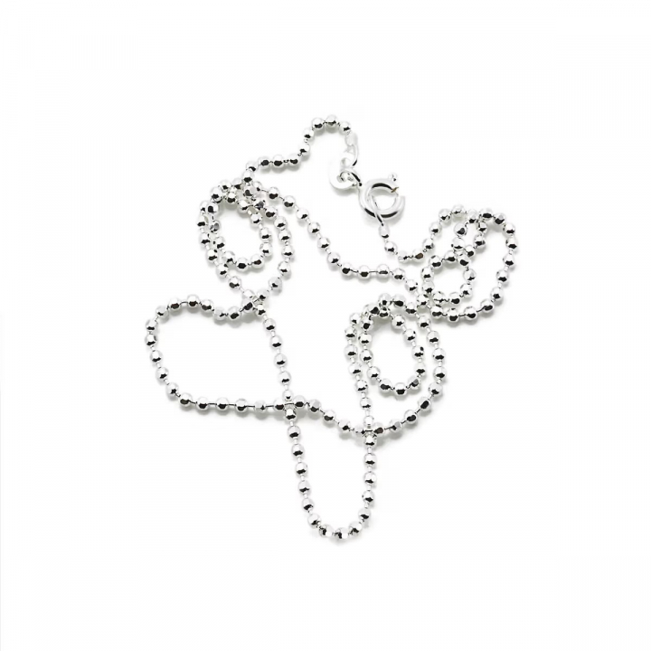 Bead Chain D/C 1.8 mm Halskjede Sølv 45 cm i gruppen Efva Attling Back Week / Efva Attling Black Week - 20% hos SCANDINAVIAN JEWELRY DESIGN (16-100-00790-0045)