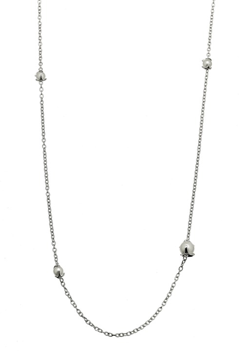 Pearl long chain Halskjede Sølv 90+5 cm i gruppen Halskjede / Sølvkjede hos SCANDINAVIAN JEWELRY DESIGN (1814271001)