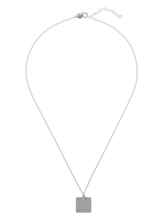 Two square pendent Halskjede Sølv 45-60 cm i gruppen Last Chance / Halskjede hos SCANDINAVIAN JEWELRY DESIGN (1821170001)