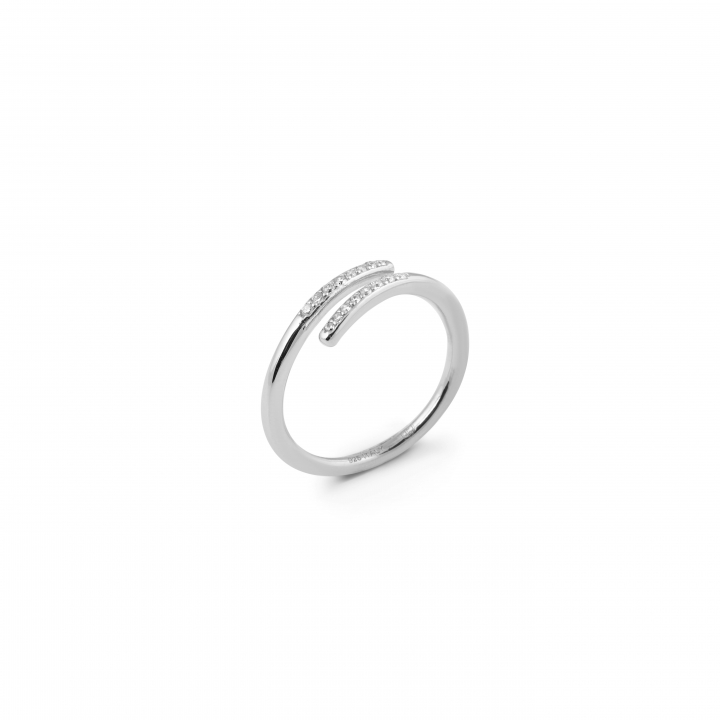 Loop stone ring Sølv 18/19 i gruppen Ringer / Sølvringer hos SCANDINAVIAN JEWELRY DESIGN (1927570184)