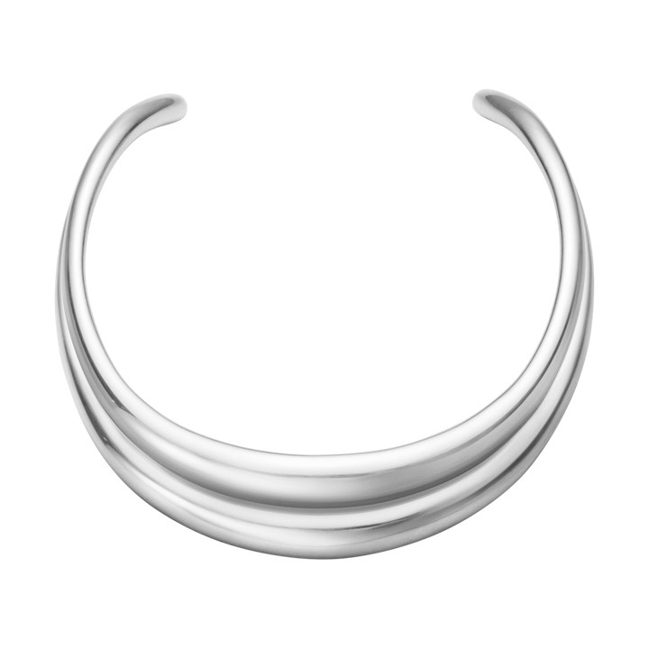 CURVE NECKRING Halsring Sølv i gruppen Halskjede / Sølvkjede hos SCANDINAVIAN JEWELRY DESIGN (20000009)