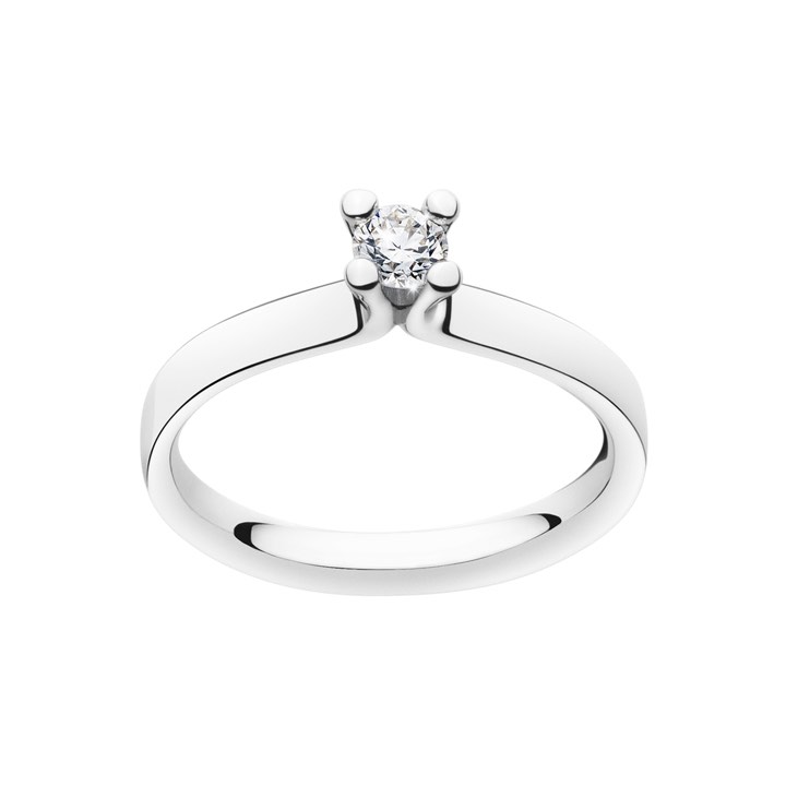 MAGIC SOLITAIRE Ring Diamant 0.20 ct Platinum i gruppen Ringer / Forlovelses- og gifteringer hos SCANDINAVIAN JEWELRY DESIGN (20000458)