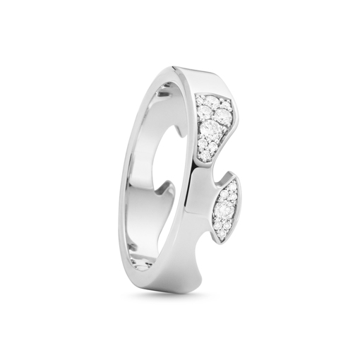 FUSION END Ring Diamant (Hvitt gull) i gruppen Ringer / Ringer i hvitt gull hos SCANDINAVIAN JEWELRY DESIGN (20001062)