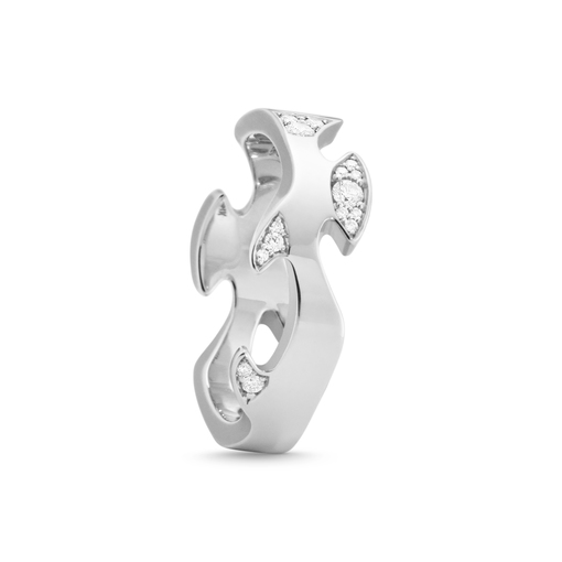 FUSION CENTRE Ring Diamant (Hvitt gull) i gruppen Ringer / Diamantringer hos SCANDINAVIAN JEWELRY DESIGN (20001064)