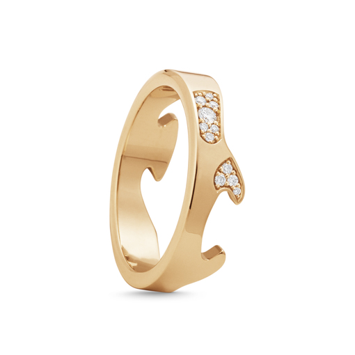 FUSION END Ring Diamant (Roségull) i gruppen Ringer / Diamantringer hos SCANDINAVIAN JEWELRY DESIGN (20001066)