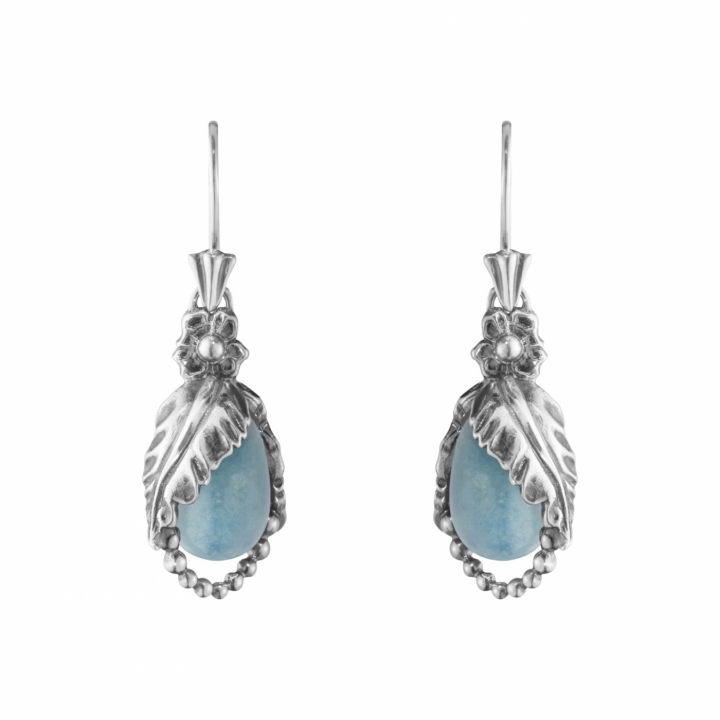 Product Image for Georg Jensen 2023 HERITAGE Øreringer Sølv BLUE QUARTZ