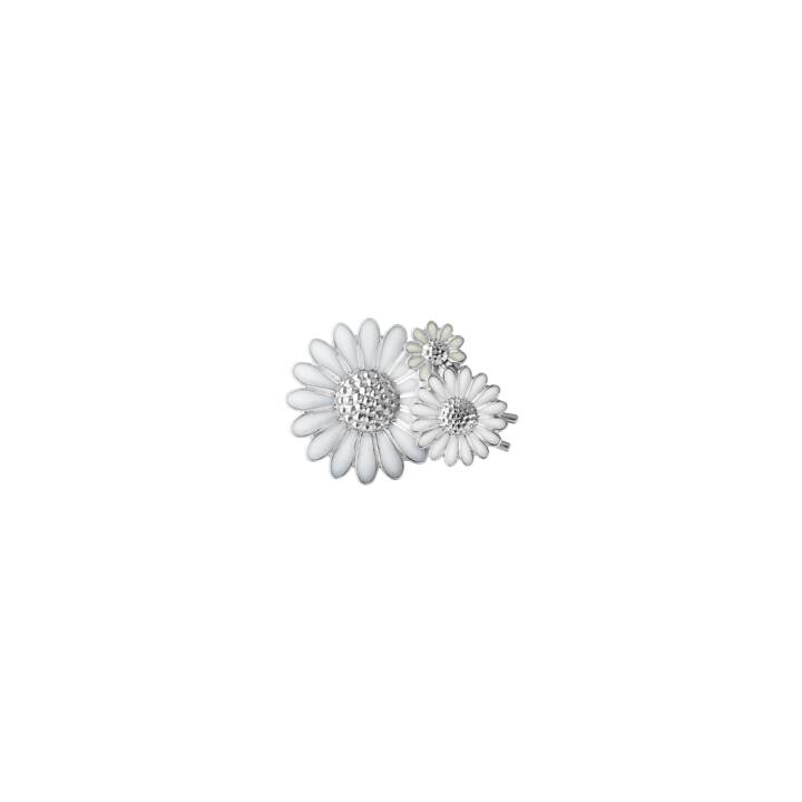 Product Image for Georg Jensen DAISY HAIR CLIP Sølv WHITE ENAMEL