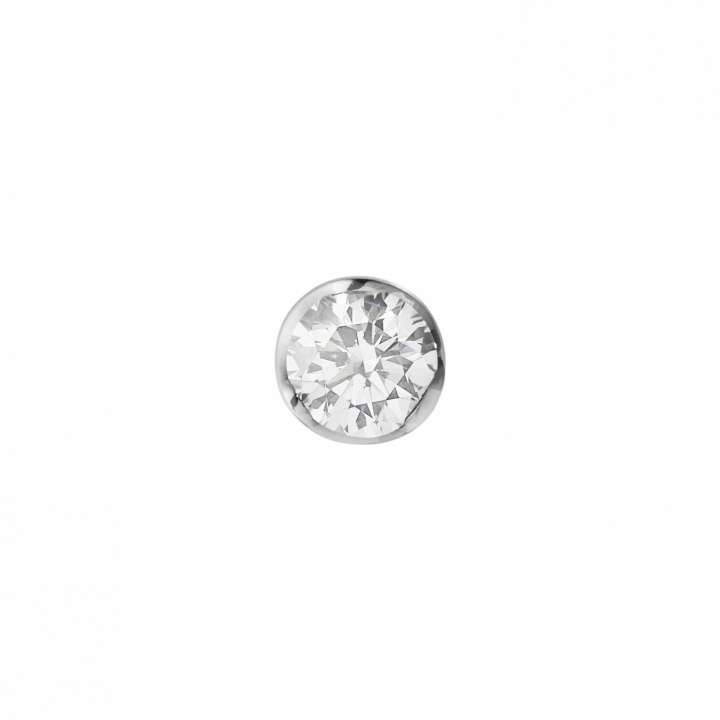 GJ SIGNATURE SOLITAIRE EARSTUD White Gold DIAMOND 0.20 CT i gruppen Øredobber / Diamantøredobber hos SCANDINAVIAN JEWELRY DESIGN (20001349)