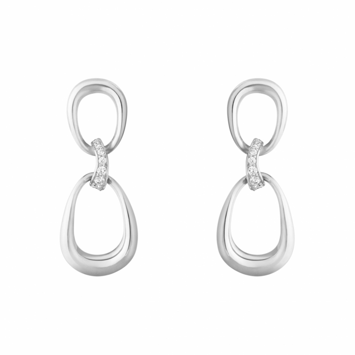 OFFSPRING Earrings Silver Diamonds 0.05ct i gruppen Øredobber / Diamantøredobber hos SCANDINAVIAN JEWELRY DESIGN (20001848)