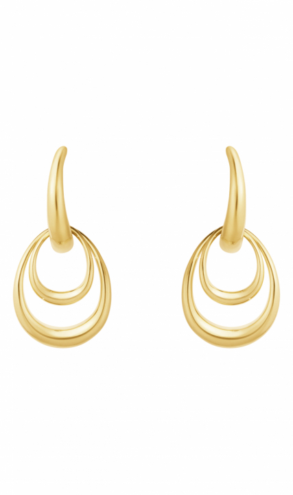 Offspring Earrings small Gold i gruppen Øredobber / Gulløredobber hos SCANDINAVIAN JEWELRY DESIGN (20001945)