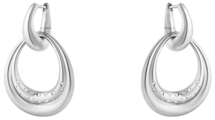 Offspring Earrings medium 0,08ct Silver i gruppen Øredobber / Diamantøredobber hos SCANDINAVIAN JEWELRY DESIGN (20001958)