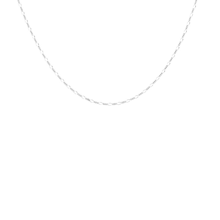 Figaro neck Sølv 40-45 cm i gruppen Halskjede / Sølvkjede hos SCANDINAVIAN JEWELRY DESIGN (2214170002)