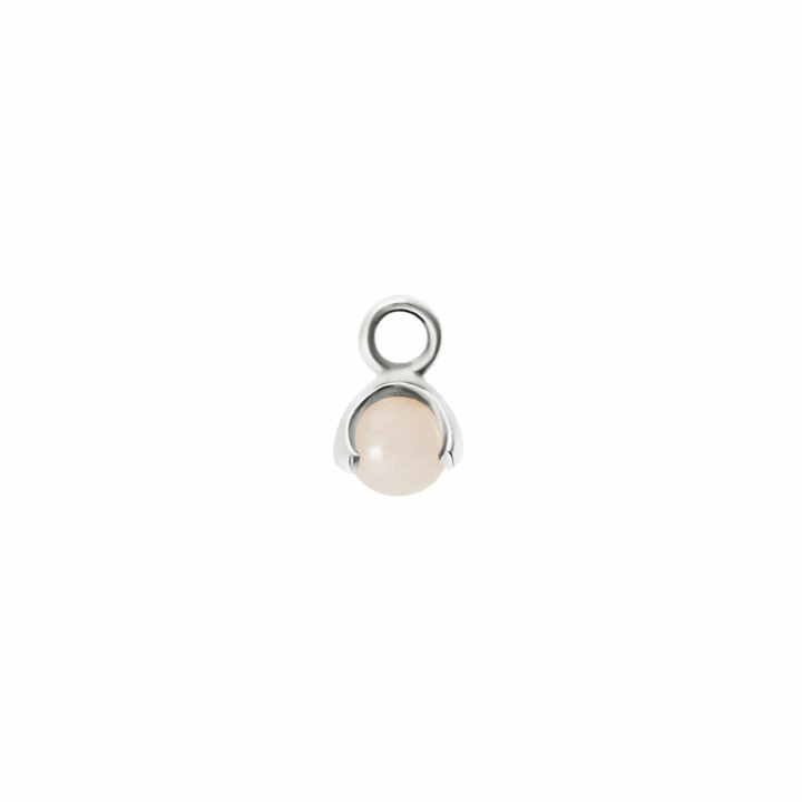 Product Image for CU JEWELLERY Letters stone 10 rose quartz pend Sølv