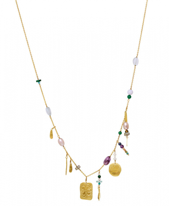 Celia Halskjede Gull i gruppen Halskjede / Gullkjede hos SCANDINAVIAN JEWELRY DESIGN (2657a)