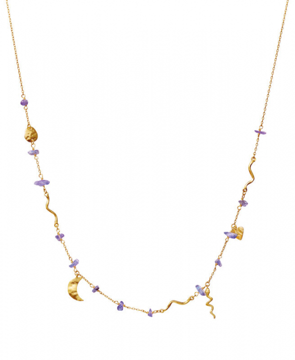 Yolanda Halskjede Gull i gruppen Halskjede / Gullkjede hos SCANDINAVIAN JEWELRY DESIGN (2681A)