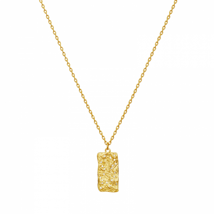 Notabene Necklace Gold i gruppen Halskjede / Gullkjede hos SCANDINAVIAN JEWELRY DESIGN (2802A)