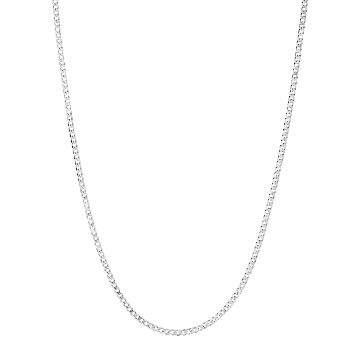 Saffi Necklace 50 Silver (One) i gruppen Halskjede / Sølvkjede hos SCANDINAVIAN JEWELRY DESIGN (300407AG-50)