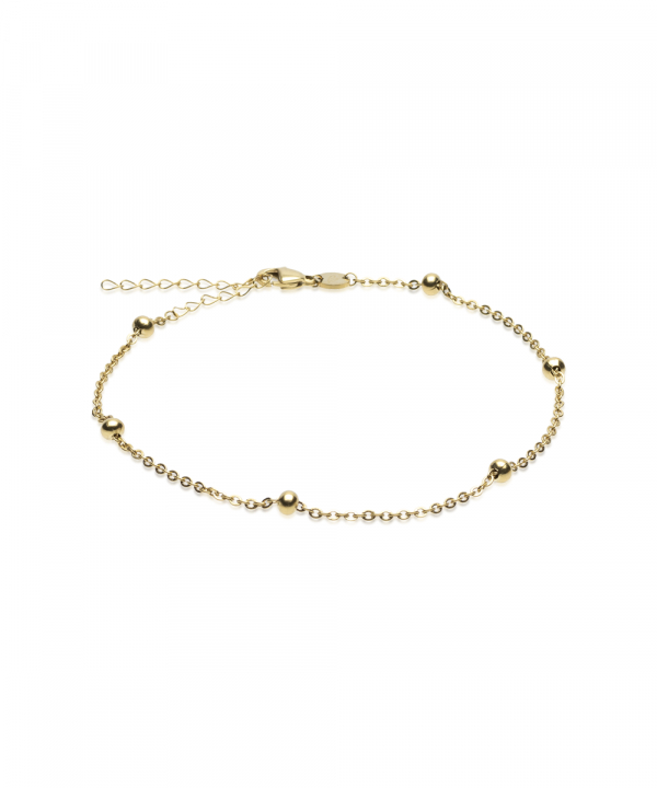 Grand Ball 22-27 cm Golden Coating i gruppen Tilbehør / Anklet hos SCANDINAVIAN JEWELRY DESIGN (34-23935-00)