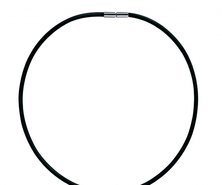 Necklace rubber 4mm Silver 45 cm i gruppen Halskjede / Sølvkjede hos SCANDINAVIAN JEWELRY DESIGN (3532761)