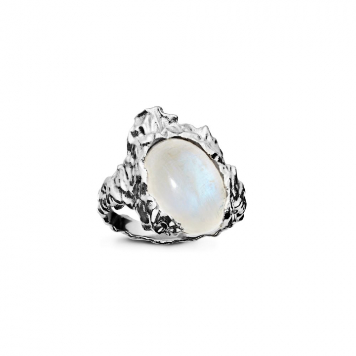 Gudinde Ring Månesten Sølv i gruppen Ringer / Sølvringer hos SCANDINAVIAN JEWELRY DESIGN (35351C)