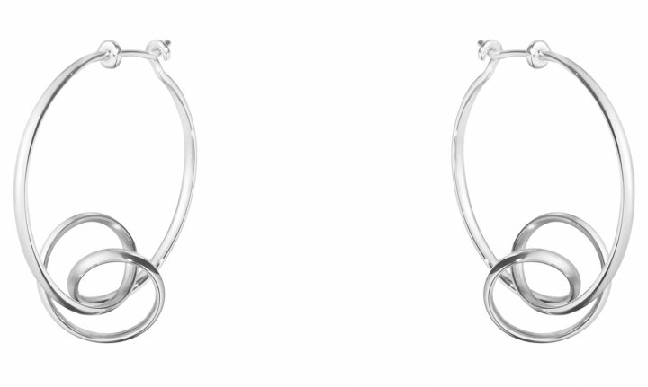 FORGET-ME-KNOT, Torun Hoop Earrings Silver i gruppen Øredobber / Sølvøredobber hos SCANDINAVIAN JEWELRY DESIGN (3539342)