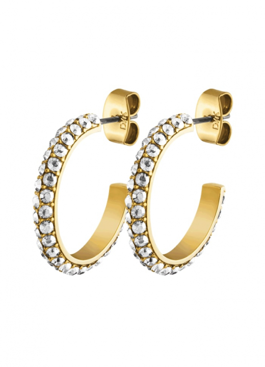 HOSTA Gold CRYSTAL Earrings i gruppen Øredobber / Gulløredobber hos SCANDINAVIAN JEWELRY DESIGN (353966)