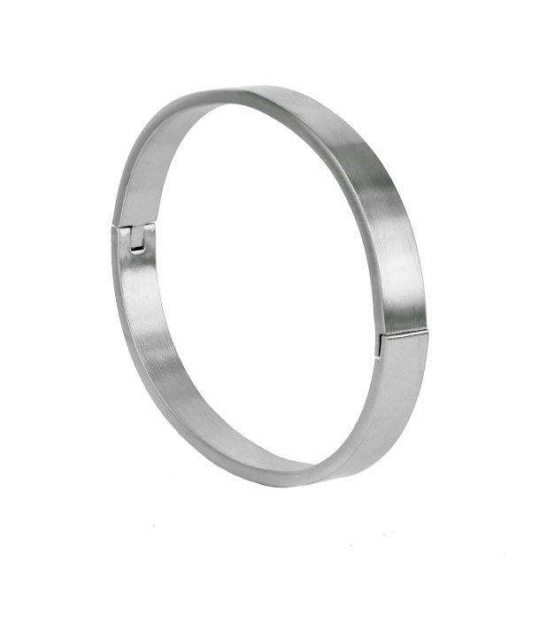 WALTER Armring Wide Matt Stål i gruppen  hos SCANDINAVIAN JEWELRY DESIGN (367834)