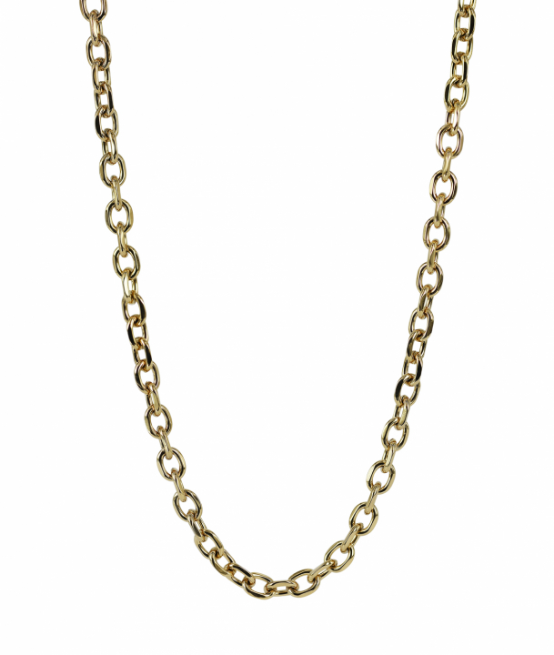 CHARLIE Chain 7 mm Halskjede Gull i gruppen Halskjede / Gullkjede hos SCANDINAVIAN JEWELRY DESIGN (368459)