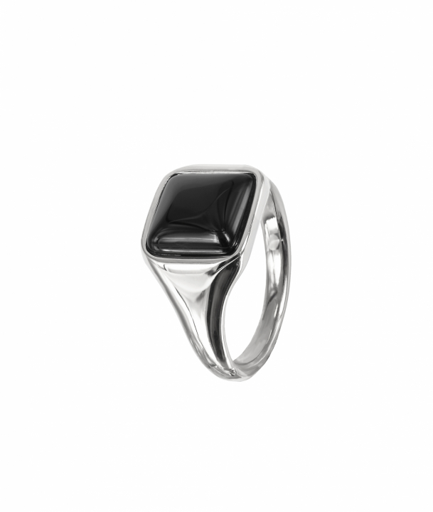 NEO Ring Stål/Svart i gruppen Ringer / Sølvringer hos SCANDINAVIAN JEWELRY DESIGN (368688R)