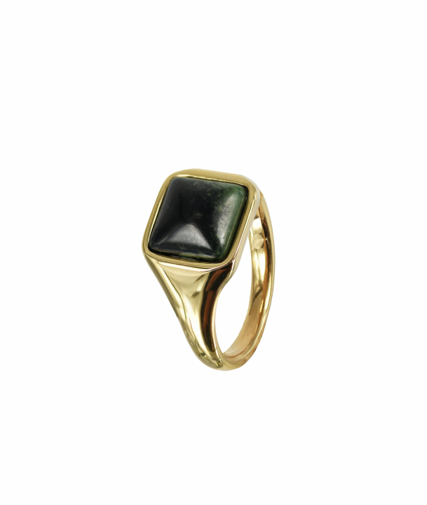 NEO Ring Gull/Grön i gruppen Ringer / Gullringer hos SCANDINAVIAN JEWELRY DESIGN (368954R)