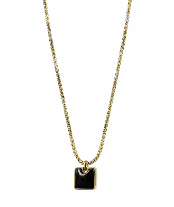 NEO Halskjede Gull/Svart i gruppen Halskjede / Gullkjede hos SCANDINAVIAN JEWELRY DESIGN (369012)