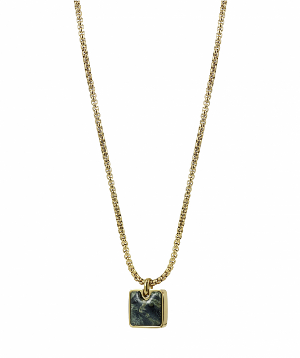 NEO Halskjede Gull/Grön i gruppen Halskjede / Gullkjede hos SCANDINAVIAN JEWELRY DESIGN (369036)
