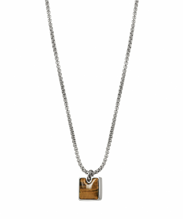 NEO Halskjede Stål/Brun i gruppen Halskjede / Sølvkjede hos SCANDINAVIAN JEWELRY DESIGN (369043)