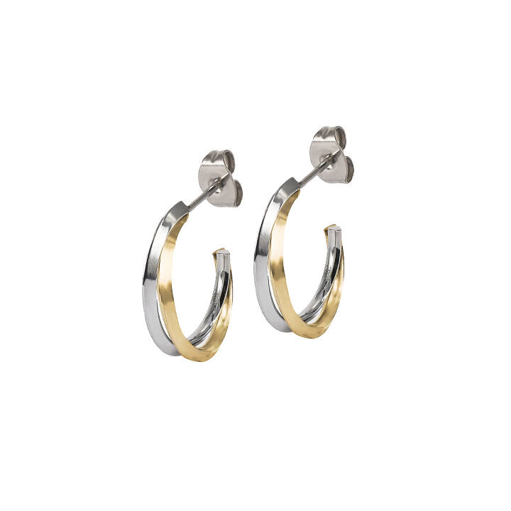 Product Image for astrid&agnes CHELSEA Small Øredobber Stål/Gull