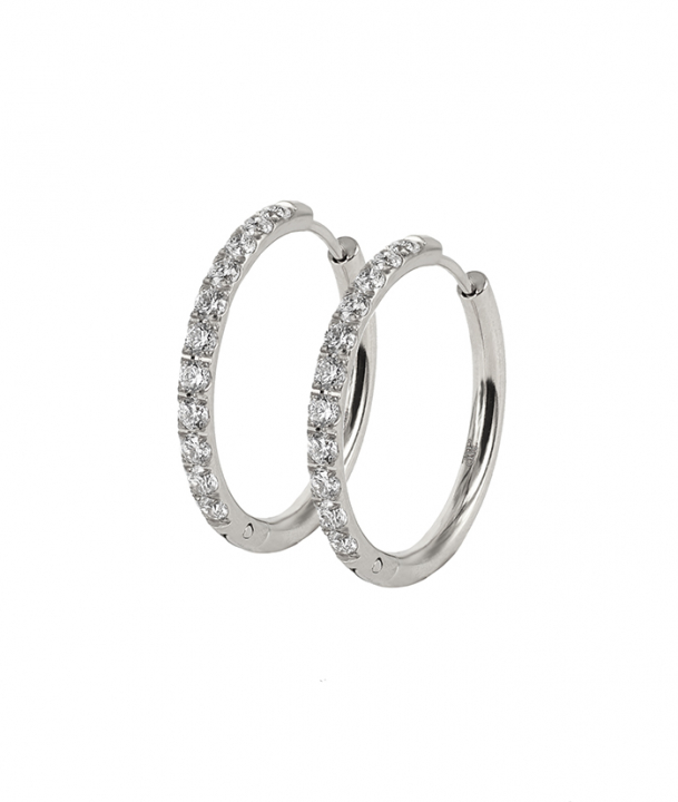 LUCY 25 mm Øreringer Stål i gruppen Øredobber hos SCANDINAVIAN JEWELRY DESIGN (371763)