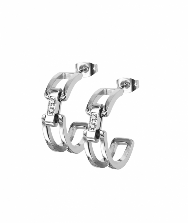 CHERRIE Crystal Øreringer Stål i gruppen Øredobber / Sølvøredobber hos SCANDINAVIAN JEWELRY DESIGN (372043)