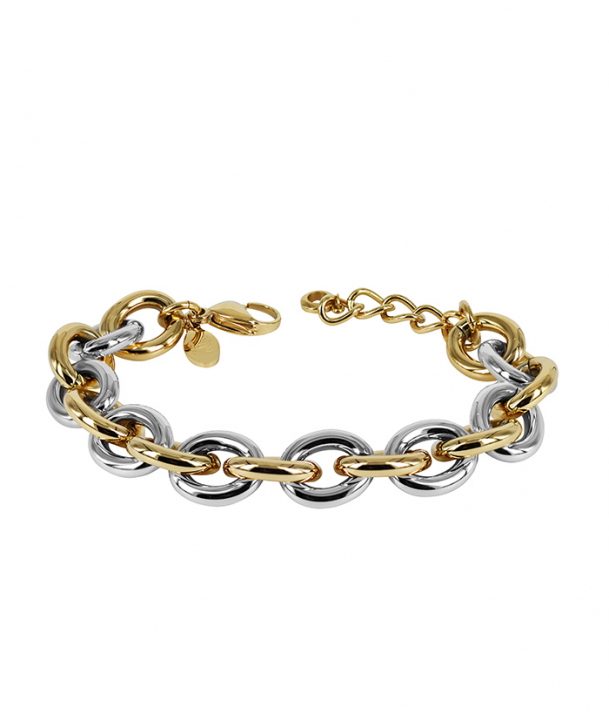 RUBY Armbånd Stål/Gull i gruppen Armbånd hos SCANDINAVIAN JEWELRY DESIGN (372074)