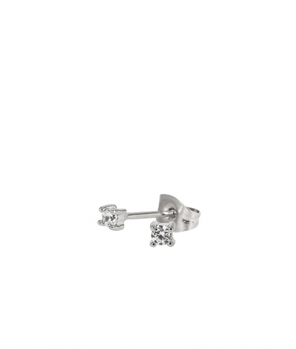 IDA Earrings 2mm Stål/Kristall i gruppen Øredobber / Sølvøredobber hos SCANDINAVIAN JEWELRY DESIGN (372333)