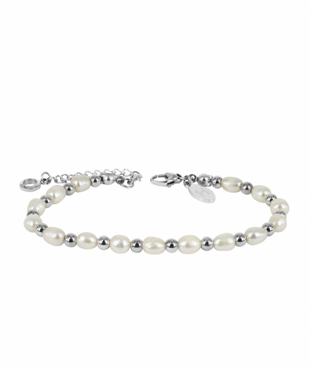 Palma bracelet pearl/silver i gruppen Armbånd / Sølvarmbånd hos SCANDINAVIAN JEWELRY DESIGN (372517)