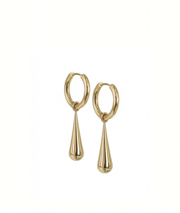 BELLA Hoops Gold i gruppen Øredobber / Gulløredobber hos SCANDINAVIAN JEWELRY DESIGN (373613)