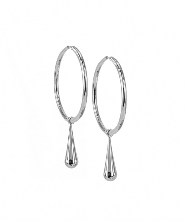 BELLA Big Hoops Stål i gruppen Øredobber / Sølvøredobber hos SCANDINAVIAN JEWELRY DESIGN (373620)